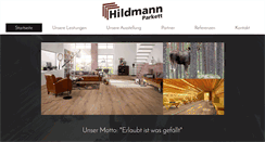 Desktop Screenshot of hildmann-parkett.de