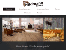 Tablet Screenshot of hildmann-parkett.de